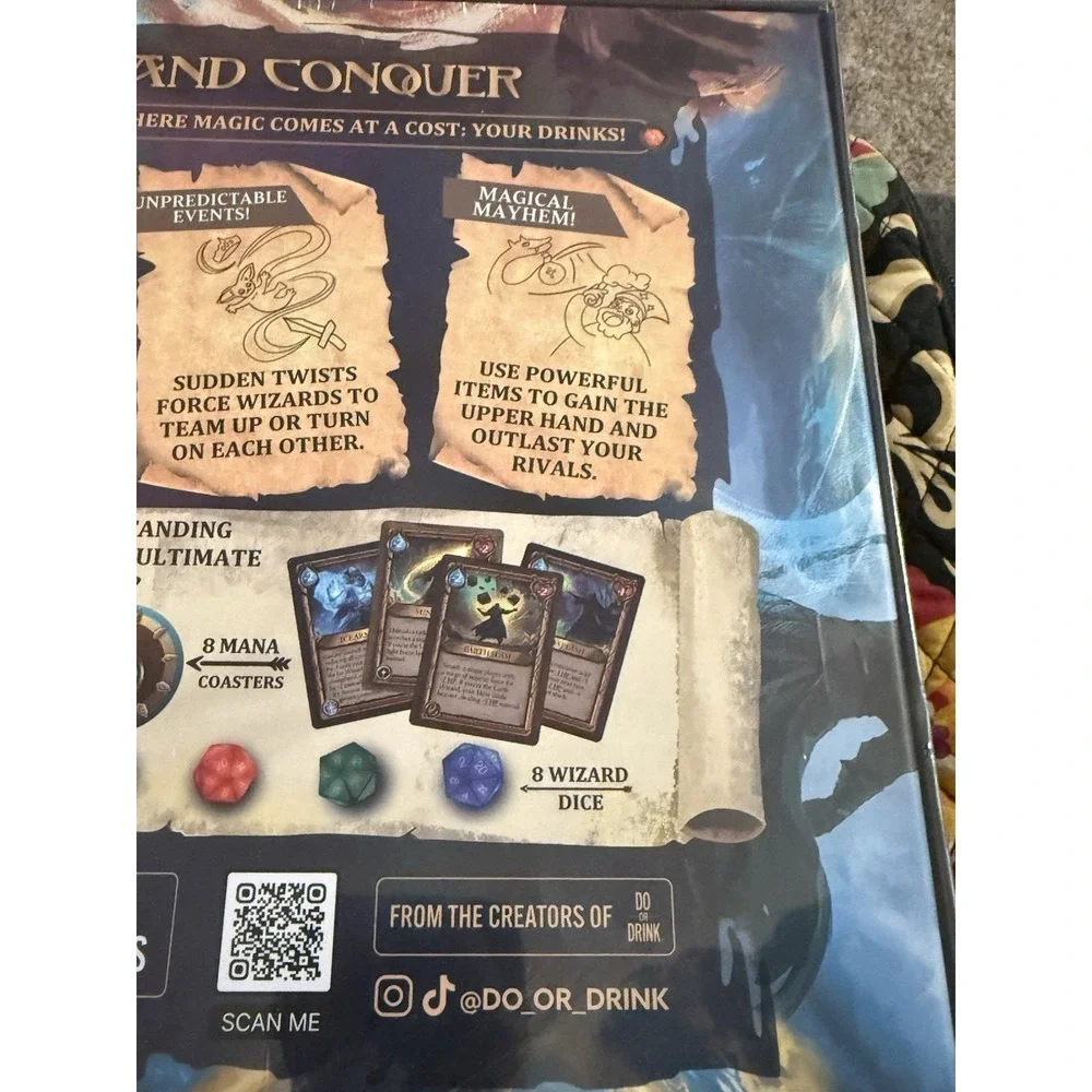 Wizards Tavern Strategic Drinking Card Game-NEW & SEALED-Fast Shipping